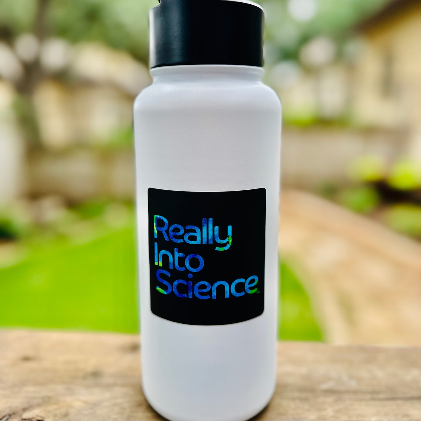Really Into Science - Sticker - Black