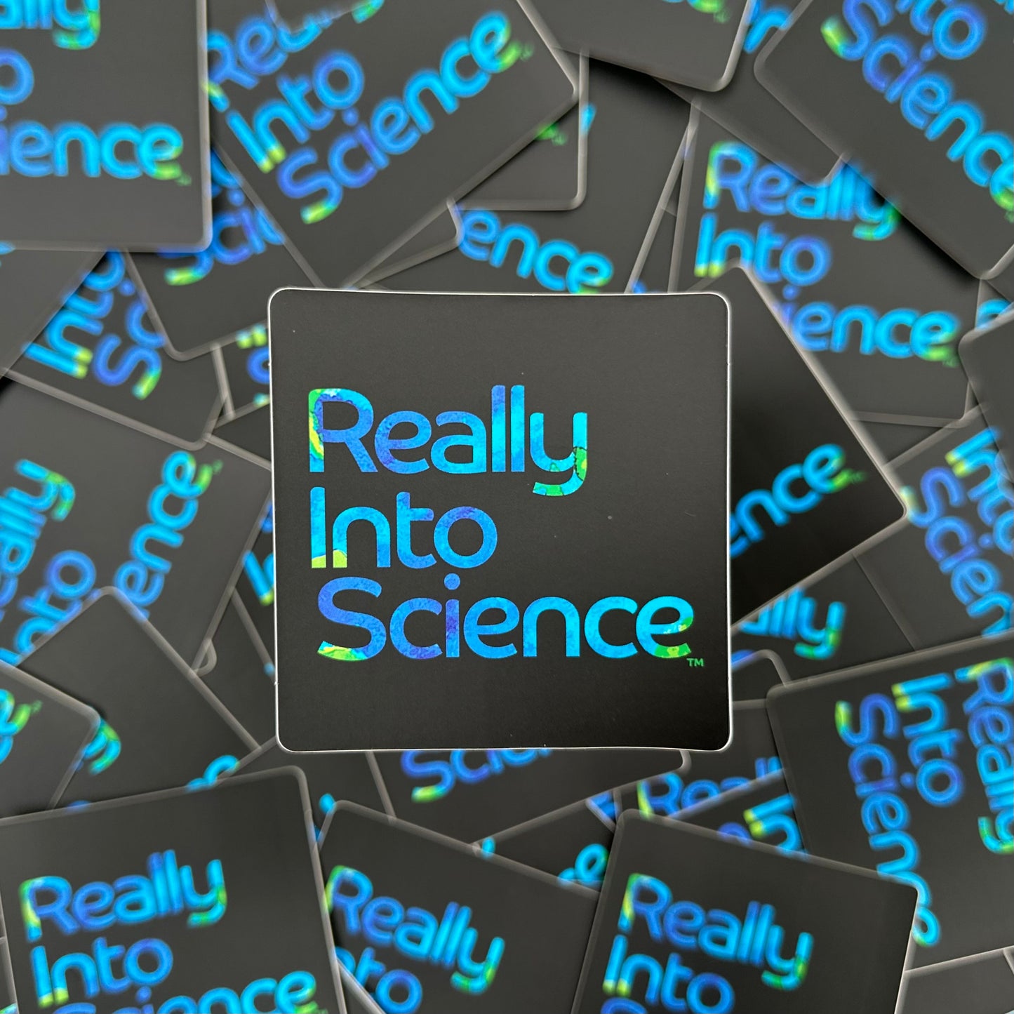 Really Into Science - Sticker - Black