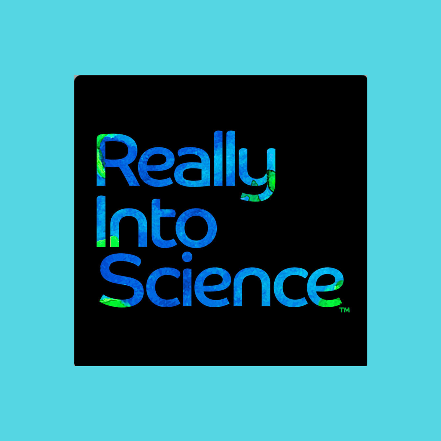 Really Into Science - Sticker - Black